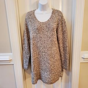 Isabella Bird Oversized Sweater In Brown And Beige Sz L